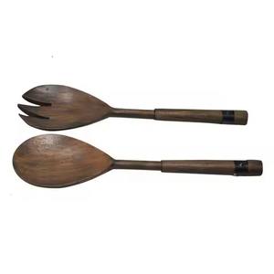 Cuillère de service artisanale en bois, cuillère de cuisine naturelle faite à la main pour remuer, mélanger le riz, le curry, la soupe, la sauce, outil de cuisine - Product Image 2