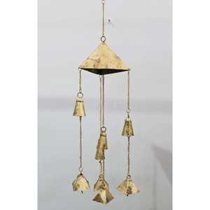 Luxury Decorative Vintage Iron <b>Bell</b> with Rope Hanging for Garden Gates Entryways and Farmhouse Walls Use for Worldwide Export - Product Image 1
