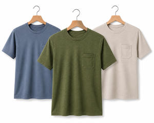 Men's 180 GSM Premium Cotton <b>Pocket</b> T-<b>Shirt</b> Blank Solid Plain Short Sleeve Crew Neck Casual Regular Fit Soft Breathable Durable - Product Image 6