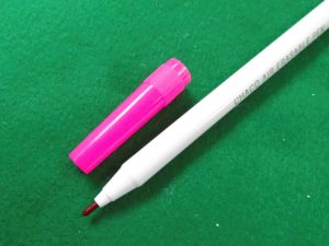 Stylo de marquage pour broderie effaçable à l'eau HC0056, garantie de qualité, bleu, soluble dans l'eau, plastique pour vêtements et quilting - Product Image 5