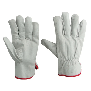 Guantes de Trabajo de Seguridad de Piel de Vacuno de Palma Completa a Precio Competitivo, Guantes de Seguridad de Piel de Oveja para Jardinería - Product Image 6