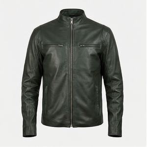 Chaqueta de Motociclista de Cuero Genuino para Hombre de la Mejor Calidad, Nueva Colección de Invierno, Chaquetas de Motocicleta con Protecciones Desmontables Personalizadas - Product Image 1