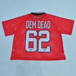 Camisetas de malla de alta calidad de los Berkeley Red Bears para hombre, de manga corta, cuello redondo, transpirables, informales, OEM, de corte regular, con diseño animal estampado. - Product Image 6