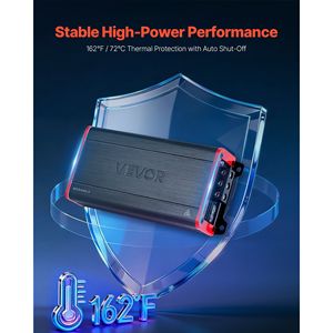 เครื่องขยายเสียงรถยนต์ 4 แชนแนล แบบ Class D  รองรับการเชื่อมต่อแบบ Bridgeable กำลังขับสูงสุด 4 x 272 วัตต์ ที่ 4 โอห์ม / 4 x 400 วัตต์ ที่ 2 โอห์ม  แบบ Full Range - Product Image 4