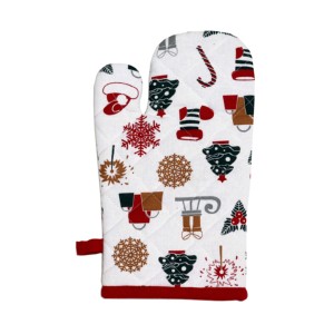 New Christmas Printed Design <b>Oven</b> <b>Gloves</b> With Customized size Microwave Baking Use <b>Oven</b> Mitts Latest Collection for Christmas. - Product Image 3