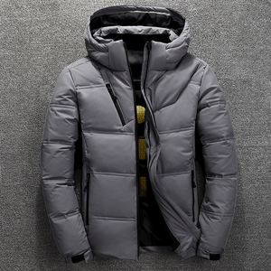 Veste matelassée à fermeture éclair intégrale pour homme, vêtement d'extérieur d'hiver de qualité supérieure avec isolation douce et confortable pour un usage décontracté et en plein air - Product Image 5