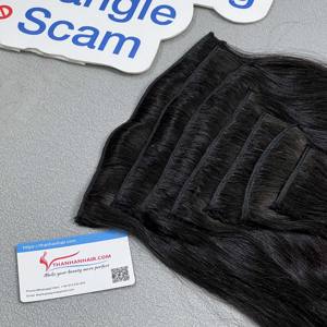 Vente en gros de pinces à cheveux naturelles ondulées naturelles Ensemble 7 pièces de cheveux humains vietnamiens - Product Image 6