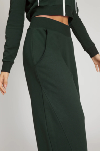 Pantalon de jogging pour femme de qualité supérieure, taille mi-haute, style streetwear, hiver, 100% coton, taille élastique, coupe ample - Product Image 2