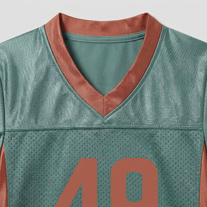Camiseta de malla con diseño personalizado e impresión de logotipo, tela transpirable, ideal para equipos, clubes, partidos y actividades deportivas. - Product Image 6