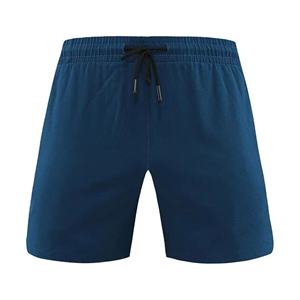 Short de gym avec logo personnalisé du fabricant d'usine pour hommes Motif cargo en tissu tissé 100% coton avec fermeture à la taille élastique - Product Image 3