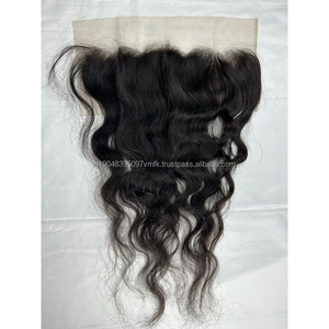 Meilleure qualité de cheveux non transformés Remy Frontal naturel indien ondulé Deep Wave Texture droite lâche directement fabriqué en Inde - Product Image 4