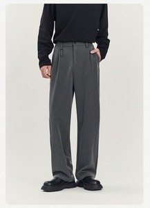 Pantalones Chinos Casuales para Hombre, Corte Holgado, Tejido Sólido, Pierna Recta, para Primavera/Verano - Product Image 4
