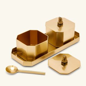 Caja Metálica Hexagonal Vacía de Varios Tamaños con Tapa, Envase Metálico para Chocolate, Dulces y Alimentos - Product Image 1