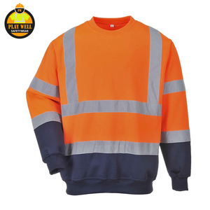 Sudadera de Alta Visibilidad, Sudaderas de Seguridad con Cinta Reflectante, Sudadera de Forro Polar, Uniforme de Construcción - Product Image 2
