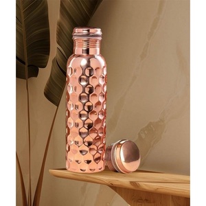 Premium <b>Copper</b> <b>Drinking</b> <b>Bottle</b> With Durable Body For Everyday Water Storage At Home Office Gym School Travel And Fitness - Product Image 5