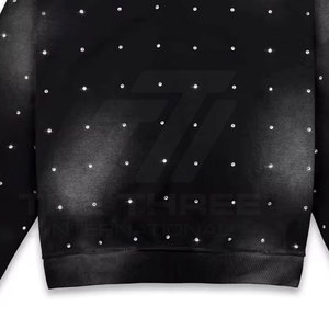 Sudadera con Capucha Moderna para Hombre con Pedrería, Diseño Decorativo con Cristales, Tela Suave y Cómoda, Ropa de Moda para Uso Diario - Product Image 5