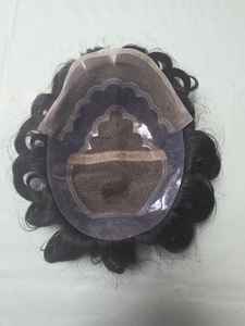 Bollywood Model Taz Hair BD Virgin Human Hair Wig Soft Indian Hair Prosthesis for Men Remy Toupee - Product Image 2