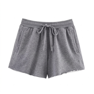 Pantalones Cortos Casuales de Mujer para Verano 2025, Transpirables, de Cintura Alta, con Cordón Ajustable, Estampados, de Tela Worsted, Nueva Moda - Product Image 5