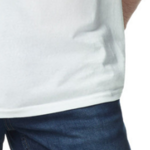 Camiseta Blanca de Algodón Ligero para Hombre, Camiseta Casual de Manga Corta, Suave y Transpirable, Cuello Redondo Básico y Cómodo para Uso Diario - Product Image 5