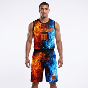 Nuevo Uniforme de Baloncesto de Manga Corta Transpirable con Estampado Personalizado, 100% Poliéster con Logotipo y Color Personalizados - Product Image 1
