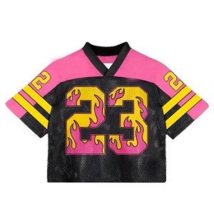 เสื้อกีฬาตาข่ายแบบกำหนดเอง แขนสั้น ระบายอากาศได้ดี เหมาะสำหรับการฝึกซ้อม พร้อมกราฟิกหมายเลข ปรับแต่งได้ตามต้องการ รับทำโลโก้ตามสั่ง ขายส่ง - Product Image 1