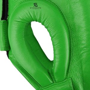Protège-tête de boxe en cuir respirant, réglable et léger, personnalisable pour le MMA, le sparring et l'entraînement 2026 - Product Image 4