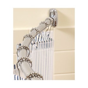 Rail de rideau de douche extensible en acier inoxydable 304, courbé - Product Image 2