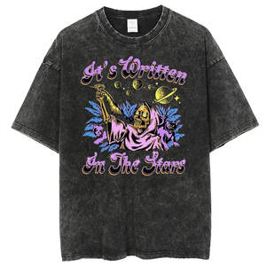 เสื้อยืดลายกราฟิกหัวกะโหลกสไตล์วินเทจสำหรับผู้ชายและผู้หญิง Y2K เสื้อยืดผ้าฝ้ายย้อนยุคแบบยูนิเซ็กส์ สตรีทแวร์ เสื้อท่อนบนเนื้อนุ่มใส่สบาย - Product Image 4