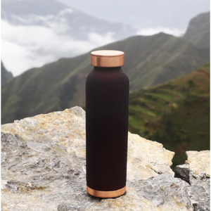 Bouteille en cuivre étanche sans joint, disponible en grandes quantités, logo personnalisé accepté, bouteille en cuivre avec revêtement noir - Product Image 2