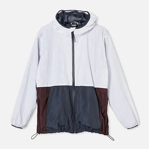 Chaqueta Cortavientos de Invierno para Hombre con Cuello Alto, Impermeable, Transpirable, con Capucha, para Senderismo al Aire Libre, con Cierre, Chaqueta de Lluvia de Tejido Softshell - Product Image 2