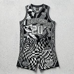 ชุดกีฬาบาสเก็ตบอลแบบมีตาข่ายโพลีเอสเตอร์ระบายอากาศได้ดี รุ่น Rexfit ปี 2026 สำหรับทุกเพศทุกวัย  ขนาด XS-XL  พร้อมบริการสกรีนลายตามสั่ง - Product Image 1