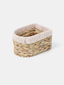 High Quality Natural Water Hyacinth Arch <b>Wall</b> <b>Shelf</b> Handmade Wicker <b>Floating</b> <b>Shelf</b> Nursery Kids Room Decorative Storage Organize - Product Image 3