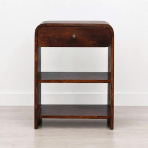 Wooden Durable Adjustable Nightstand <b>with</b> One Drawer Modern Design Bedroom Furniture <b>Storage</b> <b>Side</b> <b>Table</b> - Product Image 1
