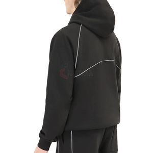 Sweat à capuche vintage épais en molleton bouclette 100 % coton de haute qualité pour homme, coupe oversize, personnalisable avec logo, respectueux de l'environnement - Product Image 5