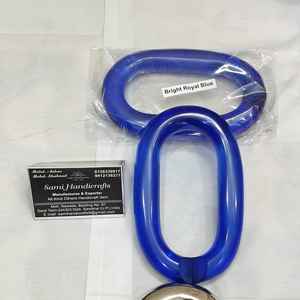 Arte de pared de resina con eslabones grandes estilo vintage, mezcla de colores, cadena de eslabones de resina acrílica. - Product Image 5