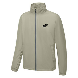 เสื้อกอล์ฟกันลมสำหรับผู้ชาย OEM ODM รับทำโลโก้ กันน้ำ กันลม น้ำหนักเบา แบรนด์ส่วนตัว ปักลายแบบซับลิเมชั่น - Product Image 1