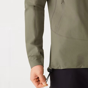 OEM Manufacturer Custom Logo Printed Men's <b>Coach</b> Jacket Stand Collar Breathable Quick Dry Winter Wholesale Canvas Jacket - Product Image 5