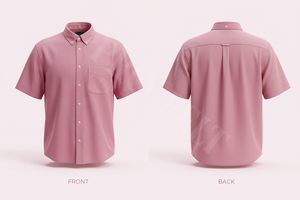 Chemise décontractée pour homme en coton 100% uni, légère, classique, avec poche, tendance, douce, pour le bureau, été - Product Image 5