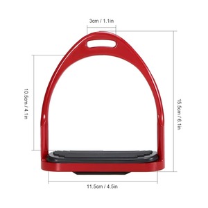 Premium Customizable Western Horse <b>Stirrups</b>-High Quality Stainless Steel Leather <b>Cover</b> Custom Logo Color Options for Comfortable - Product Image 6