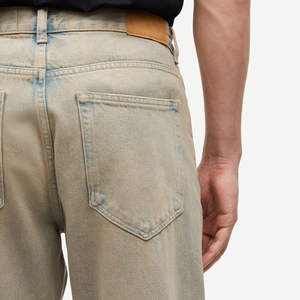 Designer Men's Distressed Denim Jeans Ripped Blue Denim Pants Slim Fit Vintage Washed Denim Jeans Hip Hop Streetwear Wholesale - Product Image 6