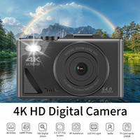 Nouvelle caméra numérique rétro HD 4K 64MP en promotion avec écran TFT 3.0 inclinable, zoom numérique 18X et Wi-Fi pour l'enregistrement photo et vidéo, idéale pour les vlogs