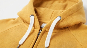Sweat-shirt à capuche pour homme de qualité supérieure, veste zippée intégrale avec poignets côtelés et design confortable à coupe régulière - Product Image 5