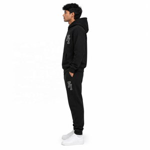 Sudaderas con Capucha Extra Grandes de Alta Calidad, Sudaderas con Hombros Caídos, Conjunto de Chándal y Pantalones Deportivos Ajustados, Estampado Invernal, Tallas Grandes, ODM OEM - Product Image 4