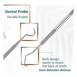 Grattoir à tartre dentaire en acier inoxydable de qualité médicale, outil professionnel de nettoyage des dents, détartreur dentaire, plaque dentaire, vente en gros - Product Image 3