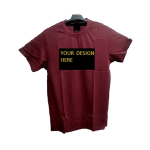 Custom Sublimation Print Mens T-Shirt Blank Polyester T-shirt High Quality Cotton Custom Summer Sport Plain Round Neck T-shirt - Product Image 1