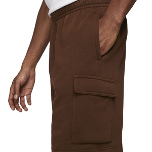 New Design Men's Casual Sweatpants 100% Cotton <b>Fleece</b> Custom Embroidery Logo Wholesale <b>Shorts</b> For Men - Product Image 2