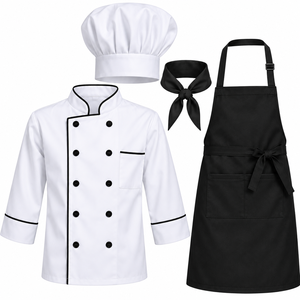 Ensemble d'uniformes de chef de cuisine professionnels pour hommes et femmes, vêtements de chef décontractés en toile personnalisés, vêtements de travail pour la cuisine et les restaurants - Product Image 3