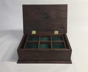 Minimalist Wooden Jewelry Box Rectangular Solid Wood <b>Storage</b> Box For Bedroom Neatening Single Tier Lacquer Finish box - Product Image 2