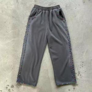 Ensemble jogging et sweat à capuche unisexe hiver, écologique, respirant, imprimé effet soleil délavé, délavé à l'acide, effet vieilli, deux pièces - Product Image 3
