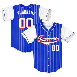 Maillot de baseball unisexe respirant et léger 100 % polyester, col en V, imprimé par transfert thermique, graphiques d'équipe personnalisés - Product Image 5
